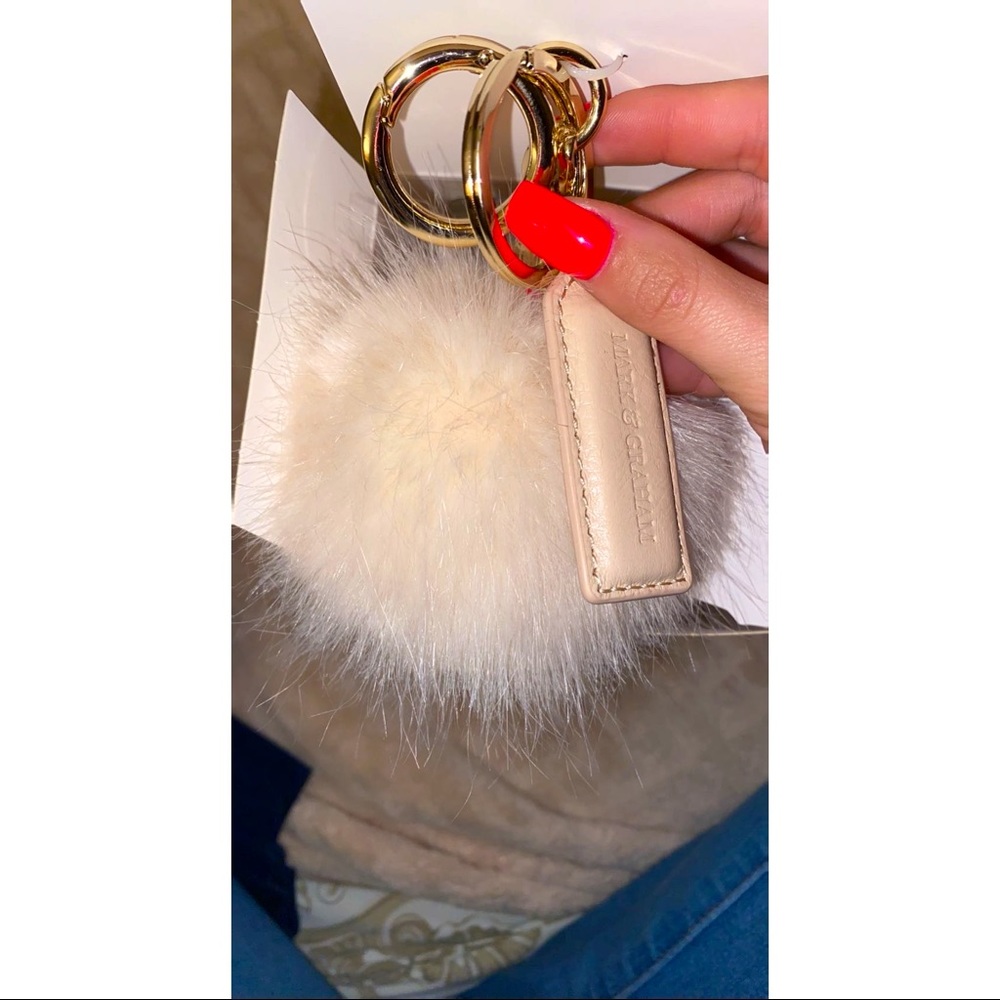 Mark & Graham PomPom Keychain.